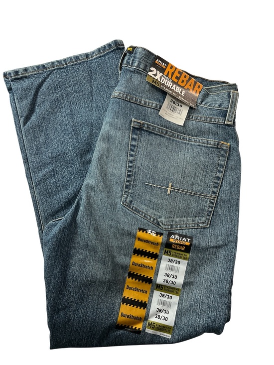 Ariat Other - Ariat Rebar M5 Straight Fit Straight Leg Men's Jeans 38x30 DuraStretch Workwear